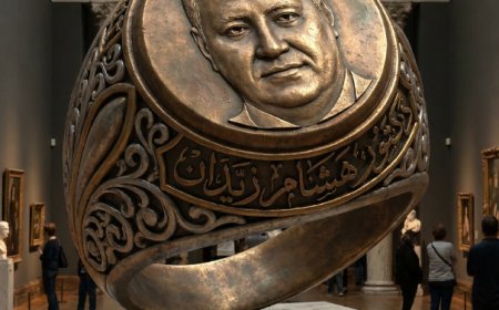 تمثالًا برونزيًّا ضخمًا واقعيًّا لخاتم مختوم عملاق