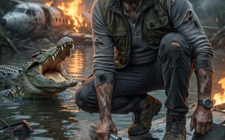 يأتي المشهد كلقطة درامية مجمدة من فيلم بقاء عالي المخاطر، يمزج بمهارة بين هشاشة الإنسان، وخطر ما بعد الكارثة