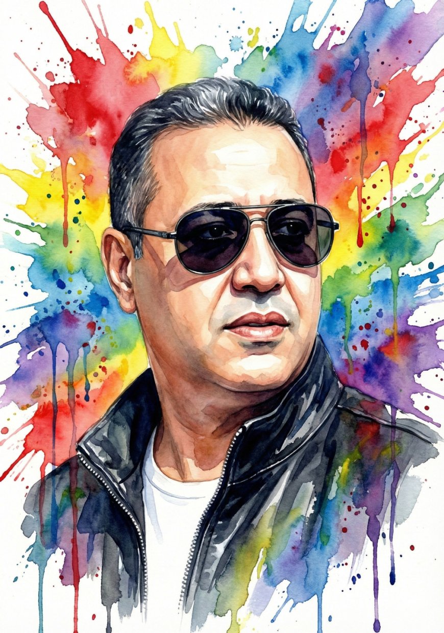 صورة بورتريه مائية نابضة بالألوان