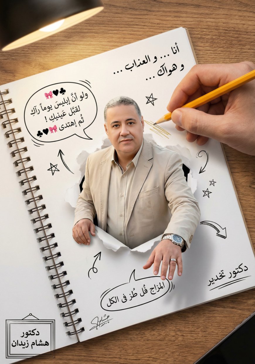 من وسط صفحةٍ ممزّقة، يبرز دكتور هشام زيدان